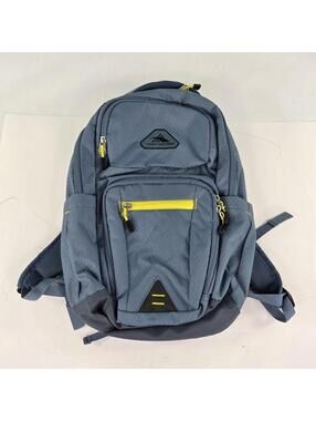 High Sierra Every day Tablet Sleeve 18.5x11x6" laptop Bag Blue School Backpack